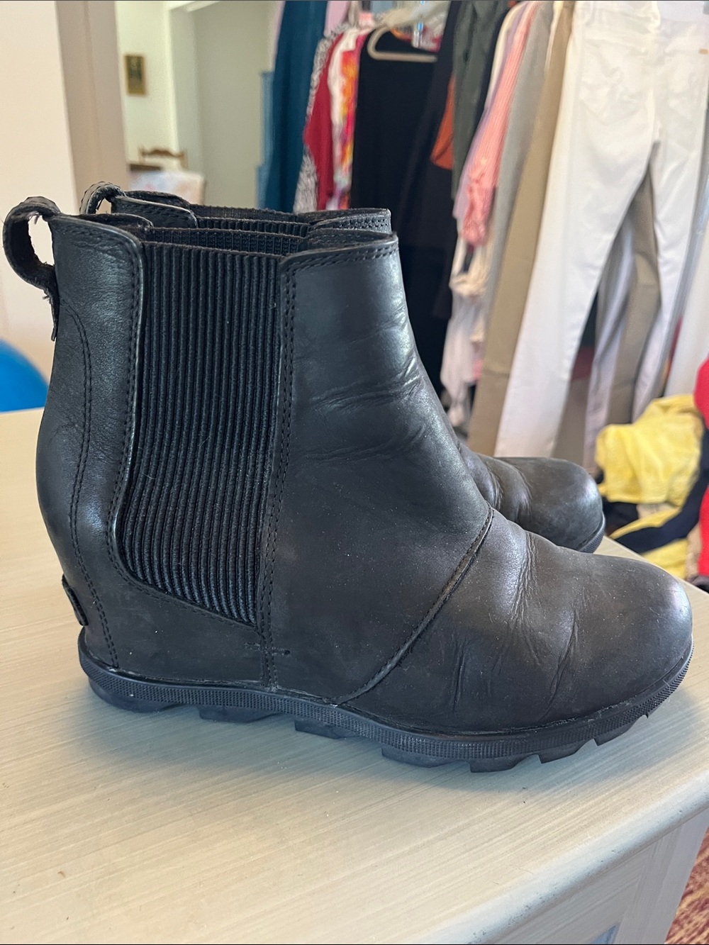 Sorel Boots Booties Sz 7.5 Black